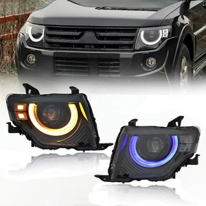 Phares Modifiés pour <span class=keywords><strong>Pajero</strong></span> Montero V87 V93 V97 2007-2021, Mise à Niveau DRL à LED Style Defender, Phare Avant pour Mitsubishi - Product Image 1
