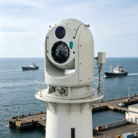 Caméra de surveillance thermique PTZ extérieure, imageur thermique infrarouge pour la sécurité périmétrique extérieure permanente