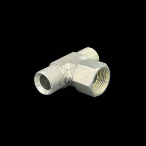 Raccord de compression en acier au carbone de norme britannique, pièces hydrauliques, extrémité intermédiaire, filetage interne mobile, té hydraulique - Product Image 3