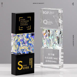 Trofeo de <span class=keywords><strong>Golf</strong></span> de cristal personalizado Diseño de madera Souvenir Proveedores Trofeo de baile Premios Fábrica Trofeo de cristal al por mayor - Product Image 1