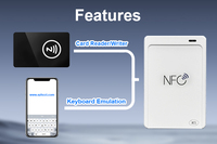 Lector y Grabador de Tarjetas Inteligentes Android NFC USB RFID con Ranura Externa para Tarjetas SD/TF para Control de Acceso ACR1552U-M1