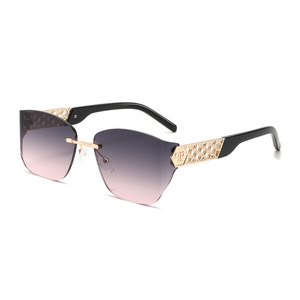 Gafas de Sol Modernas para Mujer, Diseño sin Montura, Lujo Ligero, Protección UV400, Estilo Inspirado en Instagram - Product Image 6