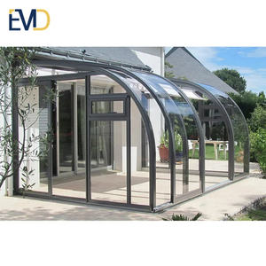Modern Style High End Villa Double Glass Aluminium Outdoor Insulated <b>Garden</b> Sunroom - Product Image 2