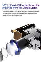 Mini projecteur portable LED 4K 250ANSI 3D avec écran tactile DLP, projecteur intelligent avec batterie intégrée, Android 9, home cinéma M2