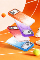 Coque de protection anti-chute avec support magnétique invisible et cadre de lentille dégradé pour iPhone 18 Pro, compatible également avec iPhone 17, 16, 15, 14, 13