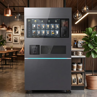 Máquina Expendedora de Café Frío Inteligente Comercial JK89, Distribuidor Automático con Pantalla Táctil, Estación de Bebidas con Múltiples Opciones