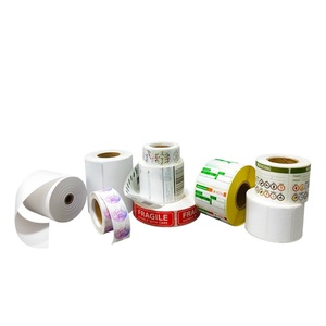 Impression d'étiquettes d'expédition personnalisées avec logo, autocollants pour bordereaux de colis, rouleaux d'étiquettes thermiques directes avec ligne de perforation - Product Image 3