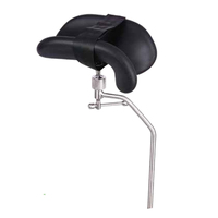 Support de jambe manuel de luxe en acier inoxydable noir en PU avec pince pour table d'accouchement
