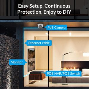 Foscam 4k 8MP PoE an ninh Hệ thống <span class=keywords><strong>camera</strong></span> 2TB HDD 8 kênh NVR 4 cái có dây <span class=keywords><strong>IP</strong></span> máy ảnh cho FNA108E-T4-2T ngoài trời - Product Image 3