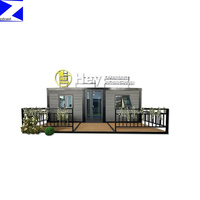 Maisonnette Conteneur Portable Préfabriquée Extensible et Respirante 20 pieds 2 Chambres Bureau Mobile Salon Villa Extérieur