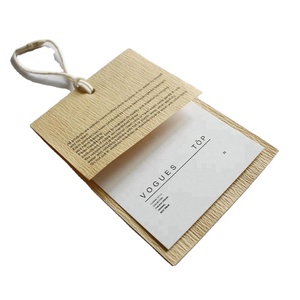 Kledinglabels op maat met logo |   Herbruikbare kledinghangtags voor kleding, modeaccessoires en merklabelverpakkingen - Product Image 1
