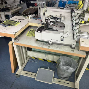 Máquina automática industrial de coser bolsillos de jeans, máquina de coser overlock de una aguja para pantalones de mezclilla - Product Image 2