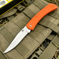 Couteau de poche pliant BK 110 avec manche en fibre de verre pour extérieur, camping, survie, outil EDC, chasse, pour étiquetage OEM DIY