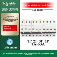 Interruptor automático Schneider Micro iC65N 1P 63A 50A 40A 32A 25A 20A 16A 10A 8A 6A 4A 3A 2A 1A con unidad de disparo tipo C