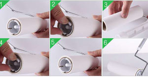 <span class=keywords><strong>Taille</strong></span> personnalisée et couches collantes super adhérence pour brosse pour animaux de compagnie/recharge de rouleau de charpie en papier spirale/épilateur pour le nettoyage - Product Image 4