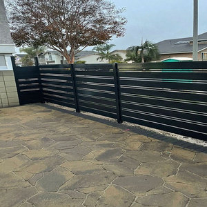 Panneaux de clôture en aluminium, montage DIY, installation facile, faible entretien, découpe sur mesure, clôture à lattes pour jardin - Product Image 2