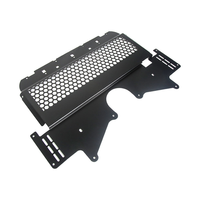 JUXING Revêtement de carrosserie en alliage d'aluminium noir, garniture de porte latérale, protection RGBC22, fixation par vis pour FORD T9 2022-2023 Double Cab XLT SPORT