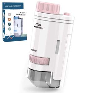 Microscope portable pour enfants avec zoom 60-200x, mini microscope de poche avec lumière LED haute définition pour les étudiants - Product Image 2