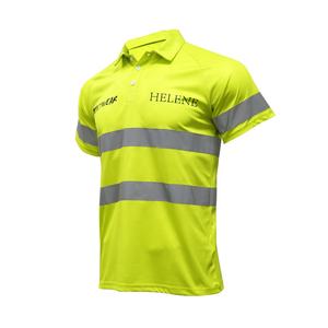 Polo pour homme 100% polyester, design personnalisé, bande réfléchissante, vente en gros, polo de golf, t-shirt - Product Image 5