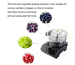 Machine à peler les fruits de comptoir professionnelle, électrique, pour raisins et tomates, éplucheur rond pour la restauration et la cuisine - Product Image 3
