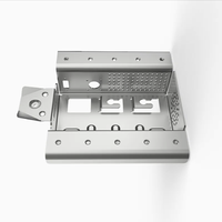 Fabrication de tôlerie sur mesure, pièces CNC, boîtier métallique estampé, refroidissement ventilé, support d'assemblage pour équipement électronique
