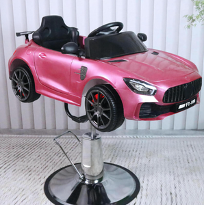 Fauteuil de Barbier Rose pour Enfants, Chaise de Coiffure Design Véhicule pour Salon de Coiffure Enfant - Product Image 1