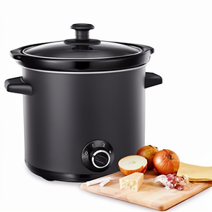 Cuisinière à mijoter manuelle <span class=keywords><strong>Russell</strong></span> <span class=keywords><strong>Hobbs</strong></span> avec revêtement en céramique, capacité de 3,5 L pour 4 portions, 2 craies incluses, pot en céramique amovible - Product Image 1