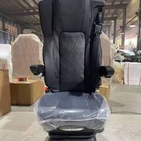 Sièges de conducteur de camion multifonctionnels en cuir PVC de luxe avec base à suspension pneumatique pour camions et autobus