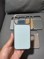Coque de protection givrée à motif gaufré avec grande fenêtre pour iPhone 18 Pro Max, compatible avec les modèles iPhone 17, 16, 15, 14, 13
