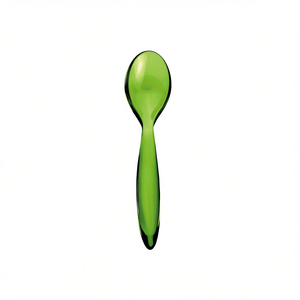 Gnali & Zani <b>Egg</b> Spoon Pico Pack Of 6 Green <b>Plastic</b> Serving Utensil For Breakfast Use - Product Image 2