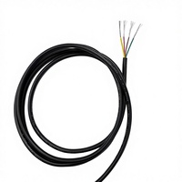 Kabel Tembaga Berlapis Timah Fleksibel Berinti Ganda UL2464 24AWG 4C Berisolasi PVC 300V VW-1 Tahan Api untuk Peralatan Industri