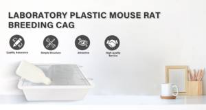 Support d'élevage de souris de laboratoire Rat Rongeur Cages d'élevage en plastique avec système de support en acier inoxydable <span class=keywords><strong>Cage</strong></span> pour hamster - Product Image 5