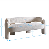 Canapé en tissu moderne OEM, nouveau design scandinave, fabrication de meubles, canapé sur mesure pour salon, vente chaude