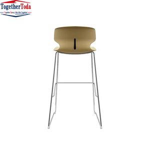 Taburetes de Bar Modernos, Coloridos, Duraderos, que Ahorran Espacio, de Plástico, Multiusos, para Cafeterías, Bares y Hogares - Product Image 2