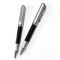 Bolígrafo Ejecutivo Promocional NM-145 de Metal Resistente con Logotipo, Diseño de Carbono Negro de 1.0 mm para Negocios y Regalos