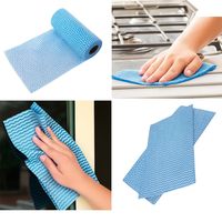Rouleau de chiffons non tissés multi-usages en spunlace, déchirable, pour nettoyage à sec et humide, essuie-tout de cuisine, dégraissant, taille personnalisée, lingettes ménagères