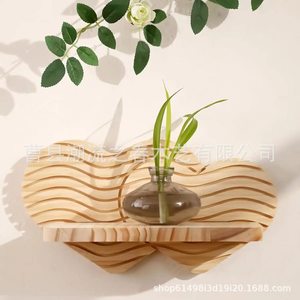Nuevo estante de pared de pino con forma de corazón, creativo, para macetas, artesanía en madera, decoración del hogar. - Product Image 1