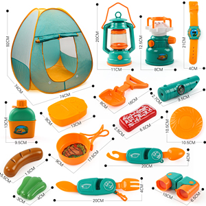 Juego <span class=keywords><strong>de</strong></span> acampada al aire libre para niños, juguete con tienda <span class=keywords><strong>de</strong></span> juguete, lámpara <span class=keywords><strong>de</strong></span> acampada, vajilla telescópica, tienda <span class=keywords><strong>de</strong></span> juegos <span class=keywords><strong>de</strong></span> cocina - Product Image 3