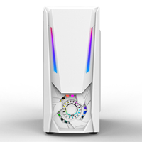 AntarcChill White Computer Cases & Towers Pc Mid Tower Micro ATX ITX Super Gaming Tempered Glass SPCC Computer Case