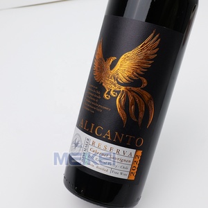 Dập nổi lá vàng chai nhãn in ấn kết cấu giấy không thấm nước chai rượu vang nhãn biểu tượng tùy chỉnh cho chai - Product Image 3