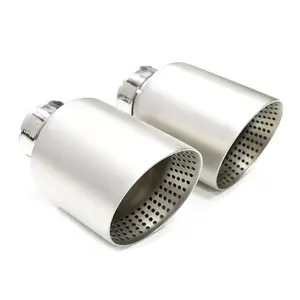 SYPES Sand Blasting Stainless Steel Exhaust Tail Tips for VW Golf 6 Golf 7 R Tiguan Exhaust Muffler pipes