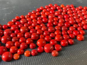 Piedras preciosas sueltas redondas de Rosarita roja de 6 mm calibradas de alta calidad, escoria de vidrio para fabricantes de joyas, artesanía y accesorios únicos - Product Image 2