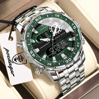 Montre pour homme POEDAGAR E122, montre-bracelet étanche, mouvement analogique-numérique de haute qualité, aiguilles lumineuses, Relogio Masculino