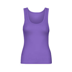 Camiseta sin mangas con espalda descubierta para mujer, en tela resistente, ideal para uniformes de estudio, clases en grupo y kits promocionales de fitness. - Product Image 1