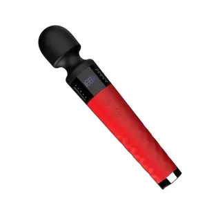 Erwachsenen-silikon 29 * 5,2 cm super leistungsstark led av magisch personalisierter ganzkörper-stab-vibrator sexspielzeug für frauen stab-massagegerät