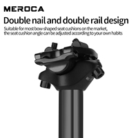 MEROCA 27.2 Tija de sillín hidráulica ajustable para bicicletas de montaña con cableado interno y control de descenso por cable