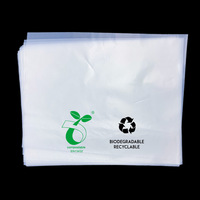Sac de shopping personnalisé biodégradable avec poignée Flexiloop et fermeture éclair, en plastique compostable PLA PBAT écologique pour l'emballage de chaussures et de vêtements