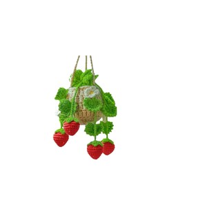 Ciondolo per <span class=keywords><strong>Auto</strong></span> con Fiori Artificiali <span class=keywords><strong>in</strong></span> Poliestere Lavorato a Mano, Ornamento Creativo per Specchietto Retrovisore - Product Image 5