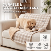 Couverture en flanelle à carreaux pour animaux de compagnie pour l'hiver, motif de dessin animé mignon, couverture pour animaux de compagnie, oreiller, lit, canapé, couverture chaude et moelleuse pour chien pour le sommeil des animaux de compagnie