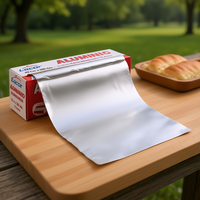 Papel de Aluminio Desechable Lacor Modelo 10430, 30 cm x 300 m, 11 micras, para Cocinar y Hornear